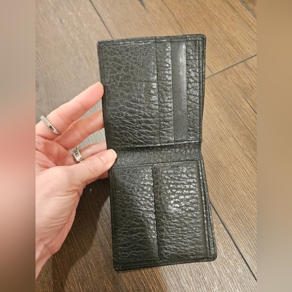 Vintage 🌟 Burberrys Black Leather Bi-Fold Wallet - Picture 13 of 14